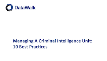 Managing a Criminal Intelligence Analysis Unit