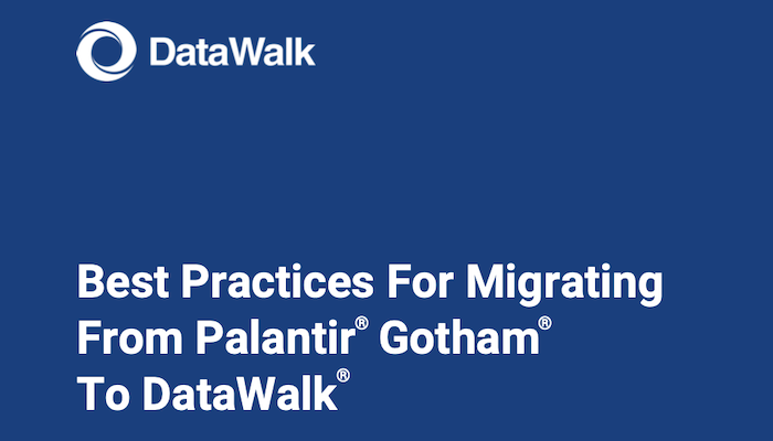 Migrating from Palantir to DataWalk