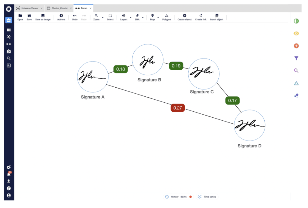 Signature comparison using AI