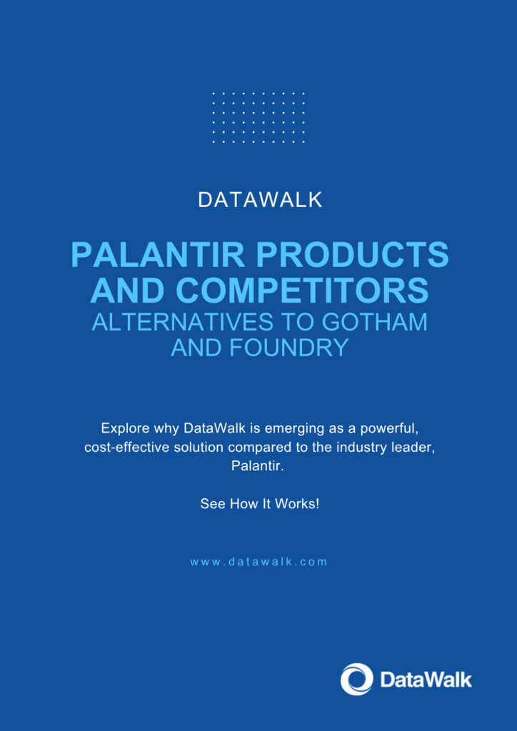 Palantir Products and Competitors